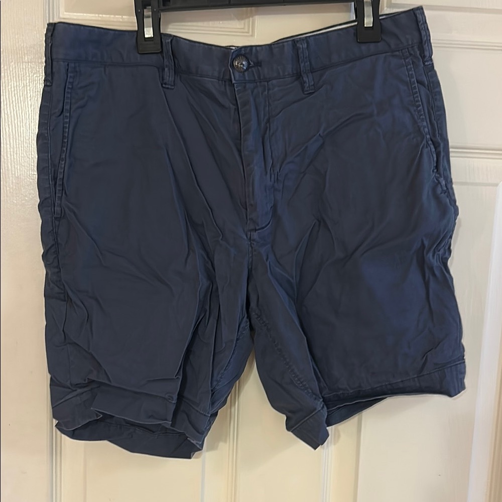 Faherty Men's Navy Flat Front Shorts